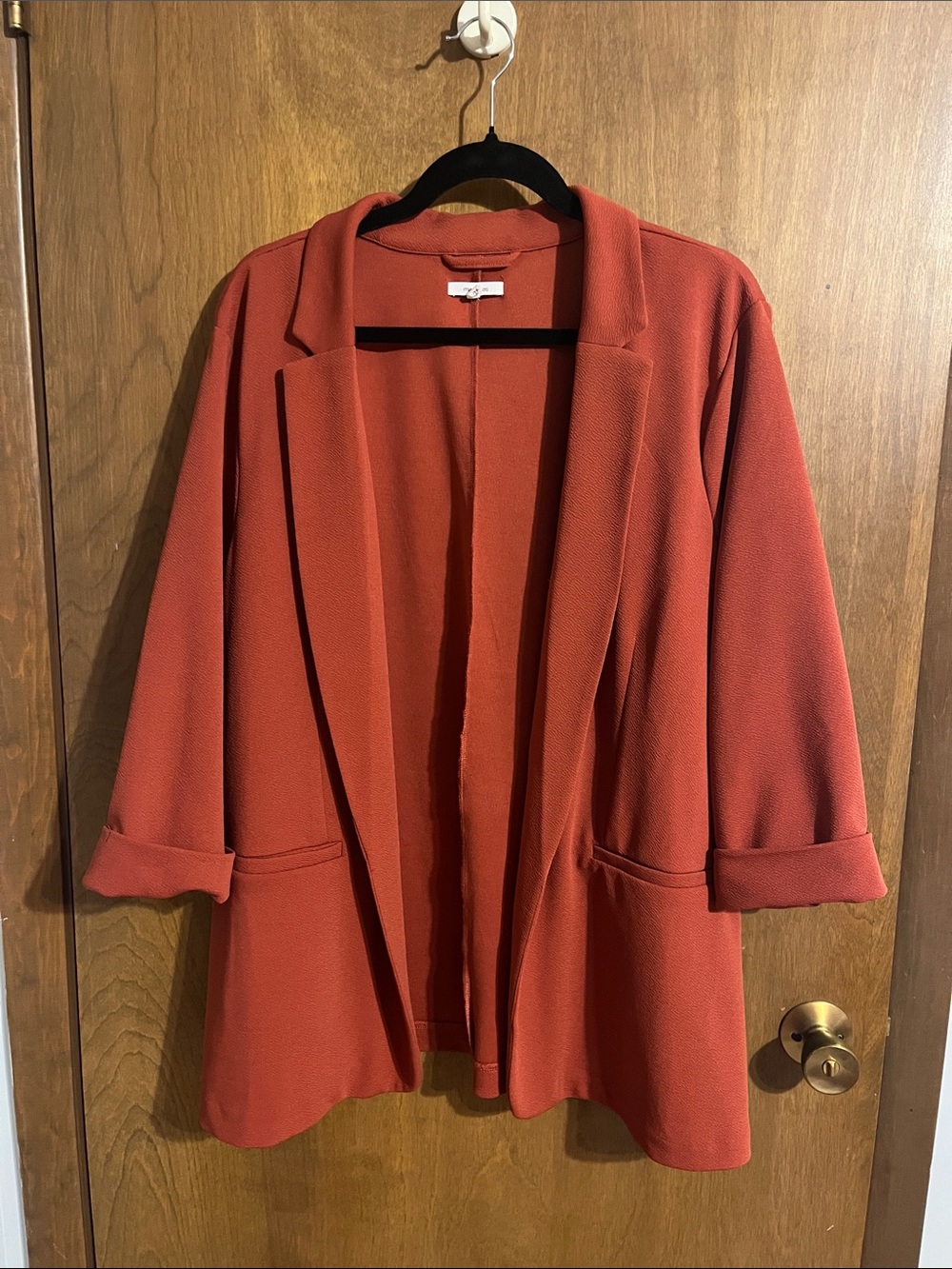 Maurices Open Front Rust Blazer